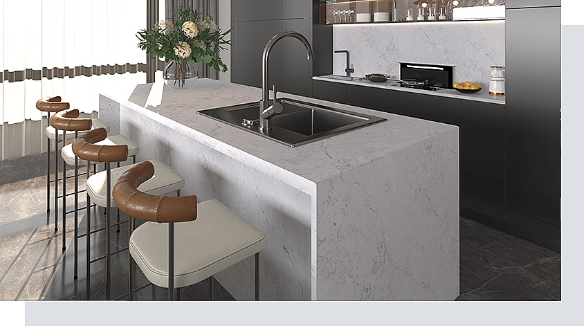 How Can Calacatta Quartz Elevate Your Interior Design? 2 Stone Surfaces PMC1313