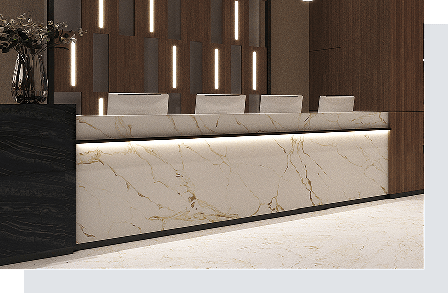 How Can Calacatta Quartz Elevate Your Interior Design? 4 Stone Surfaces PMC1633