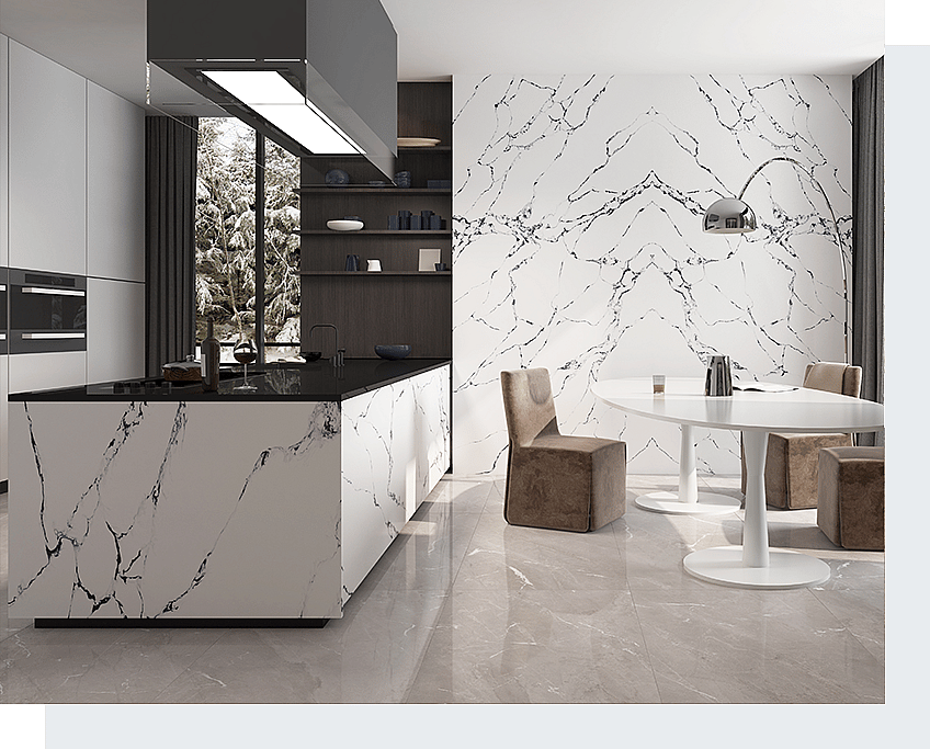 How Can Calacatta Quartz Elevate Your Interior Design? 3 Stone Surfaces PMC1622