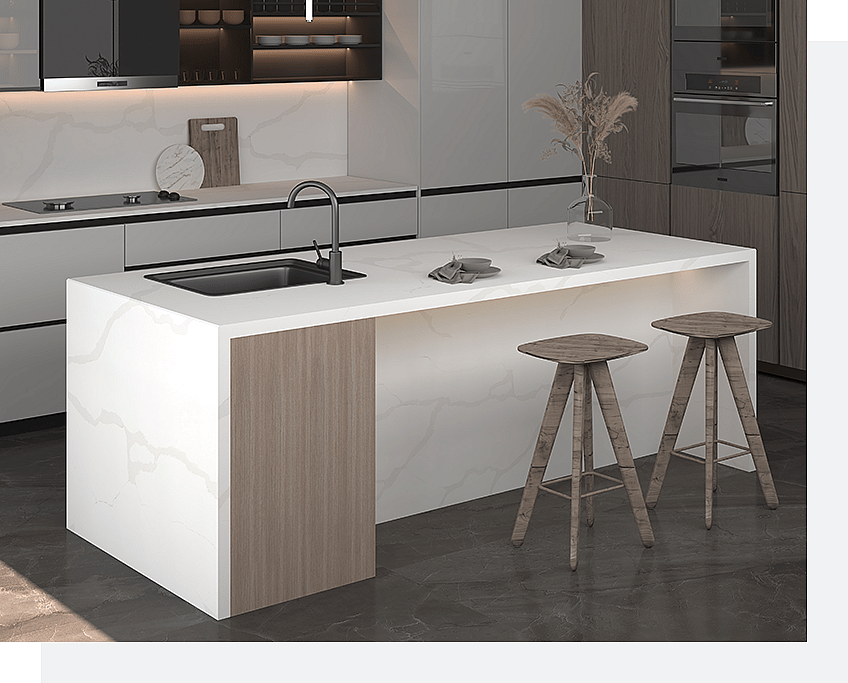 2024 Most Sought-After Quartz Vein Patterns for Luxury Design 4 Stone Surfaces PMC1287-1