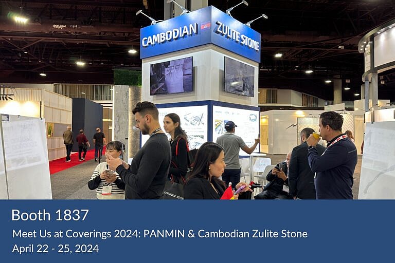 Join PANMIN & Cambodian Zulite Stone at Coverings 2024