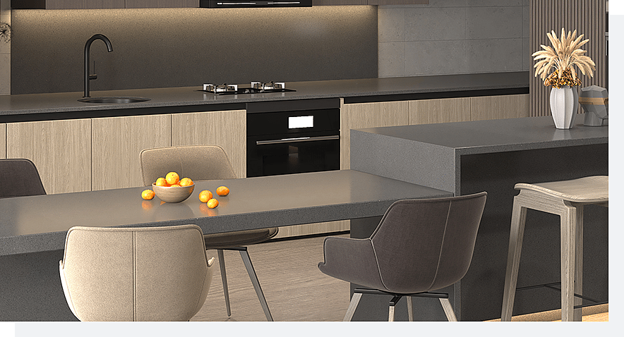 The Top 4 Mixed Grains Quartz Patterns of 2024 3 Stone Surfaces PMQ1032