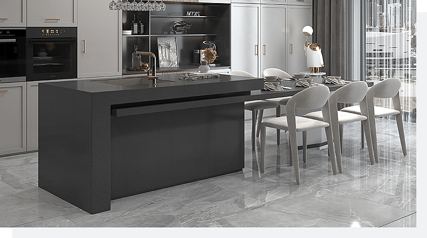 The Top 4 Mixed Grains Quartz Patterns of 2024 4 Stone Surfaces PMQ1641
