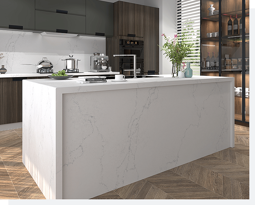 Top 5 Trending Calacatta Quartz Colors and Patterns for Modern Homes 4 Stone Surfaces PMC1907-1