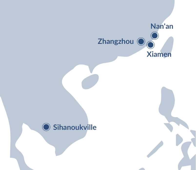 Location of PANMIN Factories and Office