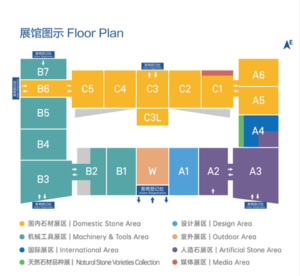 Floor Plan of 22nd China Xiamen International Stone Fair