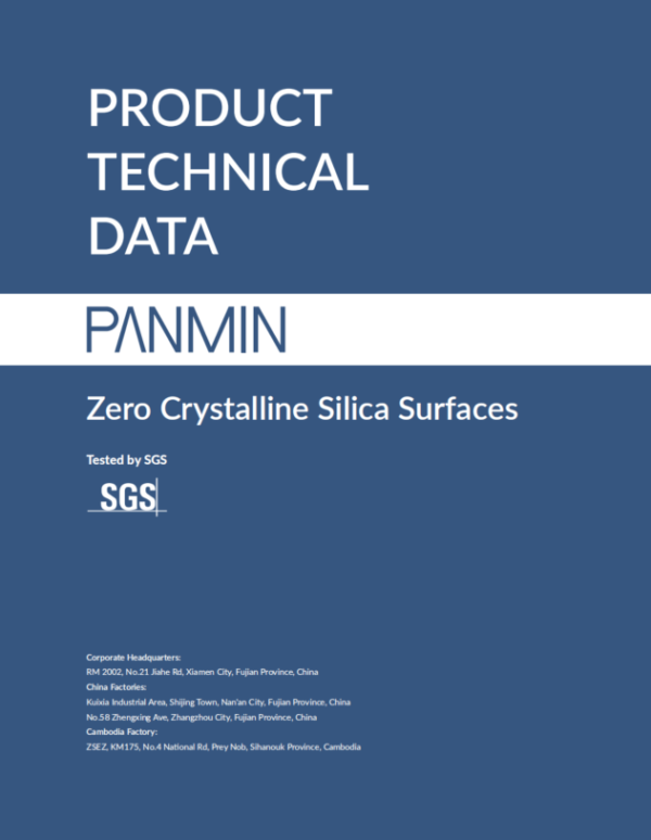 Zero Crystalline Silica Surfaces Product Technical Data from PANMIN